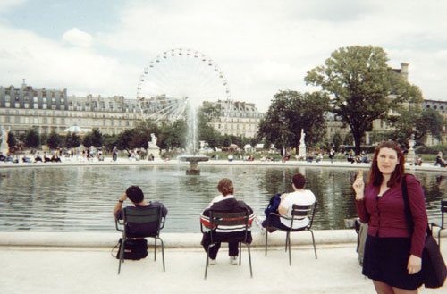 [Marnie strolling in the park]